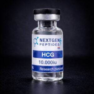 HCG research peptide in sterile vial