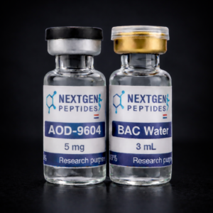 AOD-9604 research peptide in sterile vial