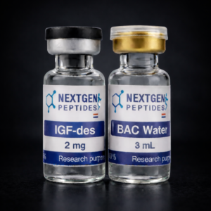 IGF-DES research peptide in sterile vial